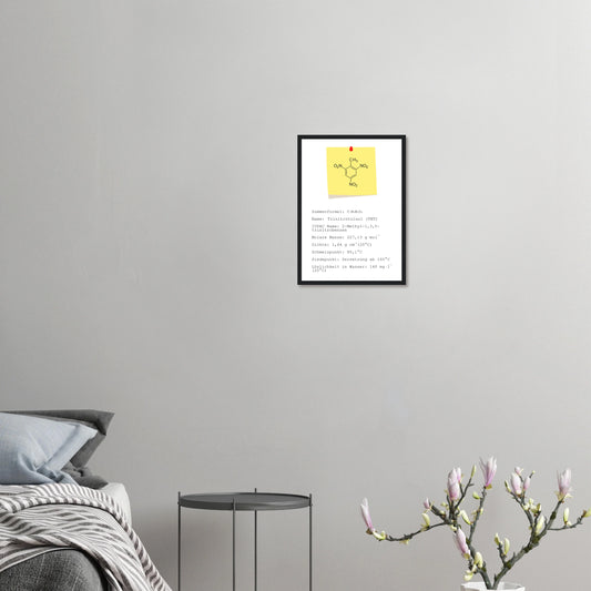 Poster mit Strukturformel "Trinitrotoluol"
