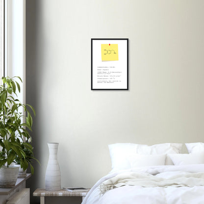 Poster mit Strukturformel "Dopamin"